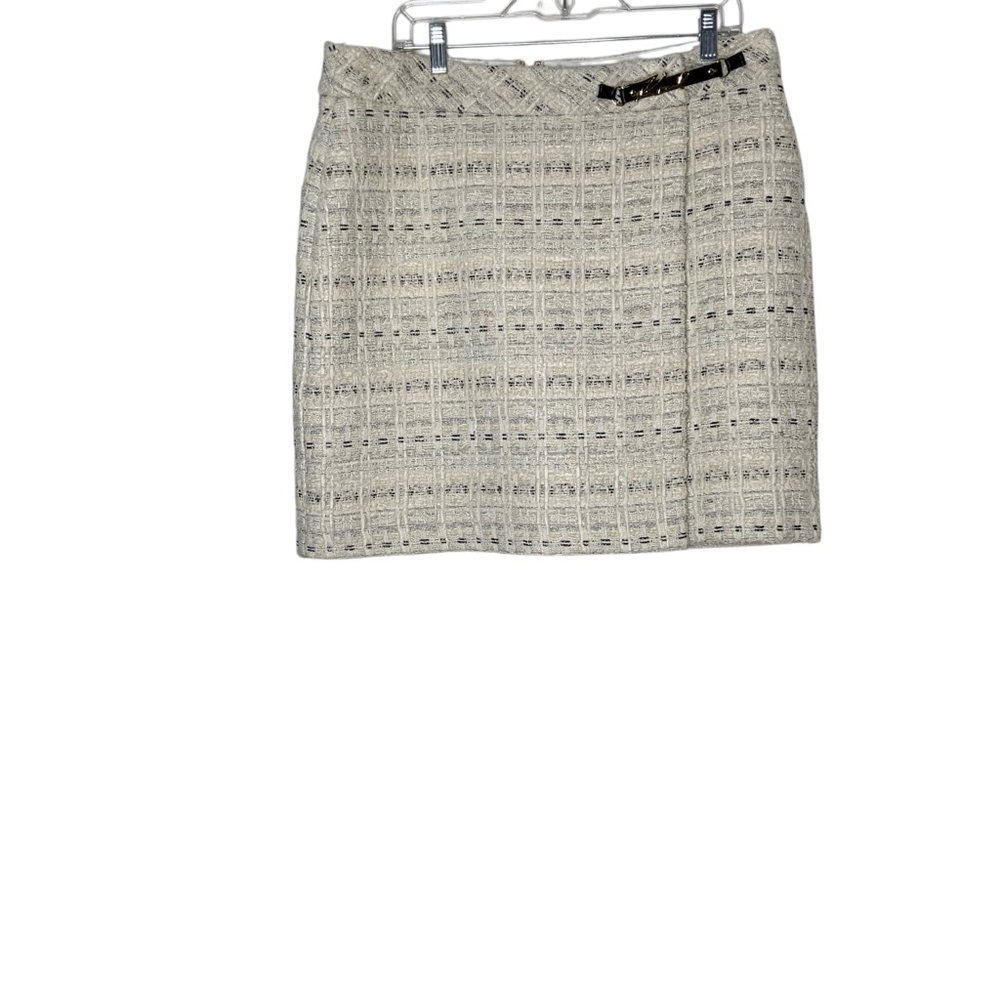 Karl Lagerfeld faux wrap skirt with sparkly threading. Size 12 NWT - Picture 4 of 9